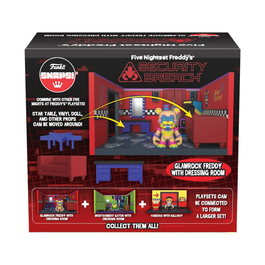Five Nights at Freddy's: Security Breach - Freddy's Room Snap Playset