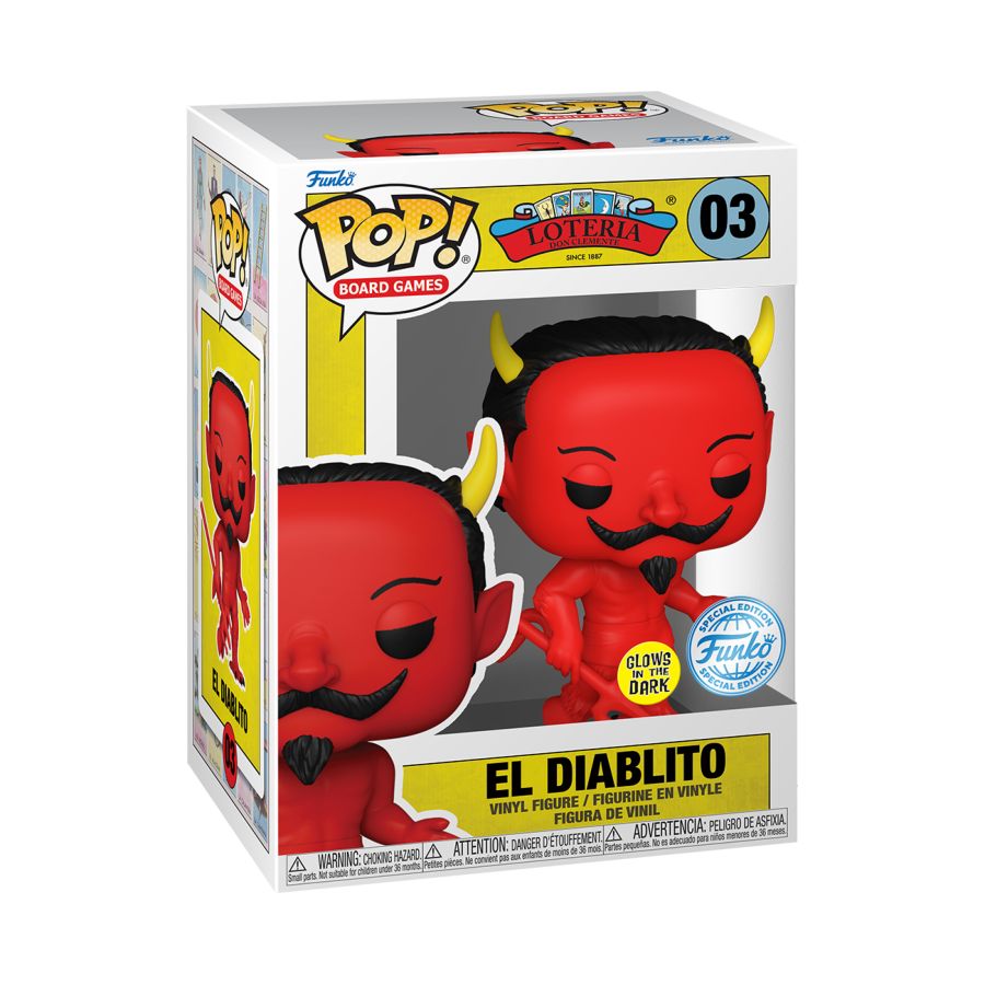 Loteria - El Diablito US Exclusive Glow Pop! Vinyl