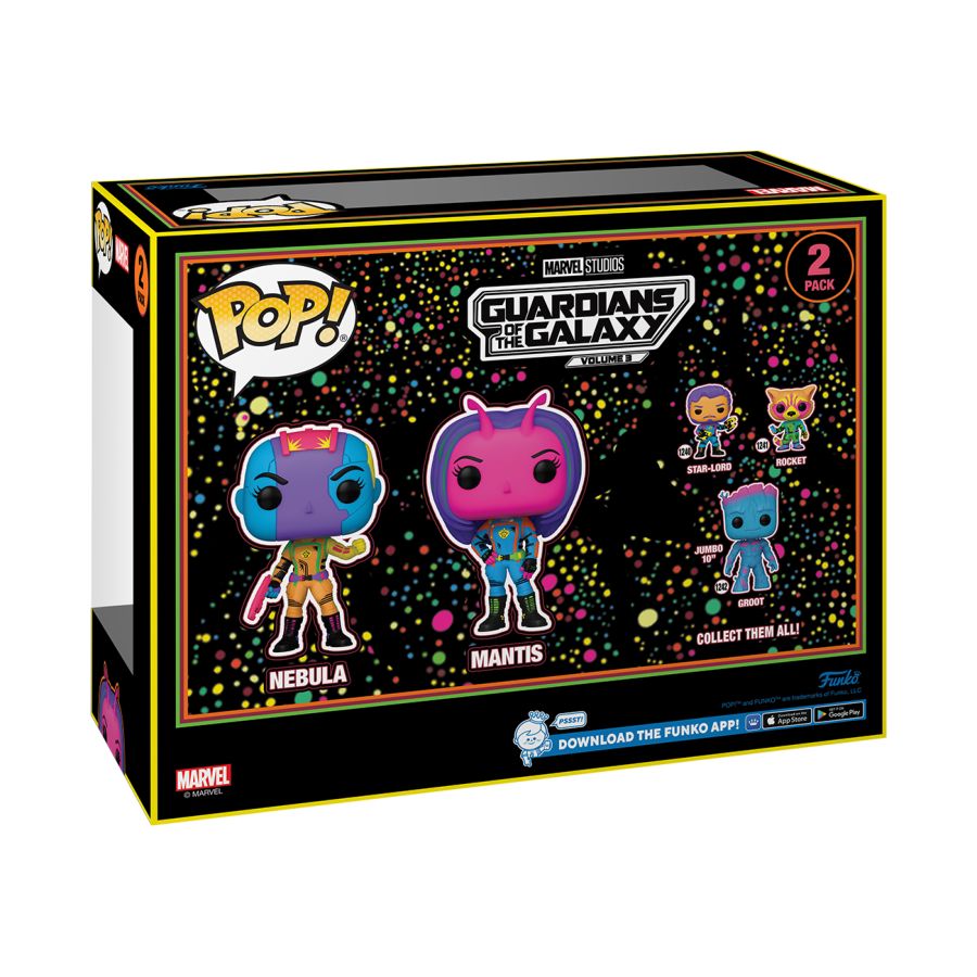 GotG 3 - Nebula & Mantis US Exclusive Blacklight Pop! 2-Pack
