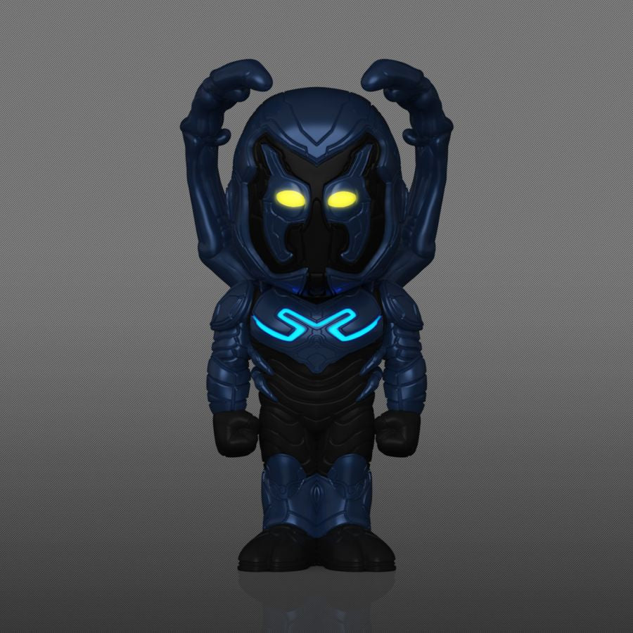 Blue Beetle (2023) - Blue Beetle Unmasked Vinyl US Exclusive Soda