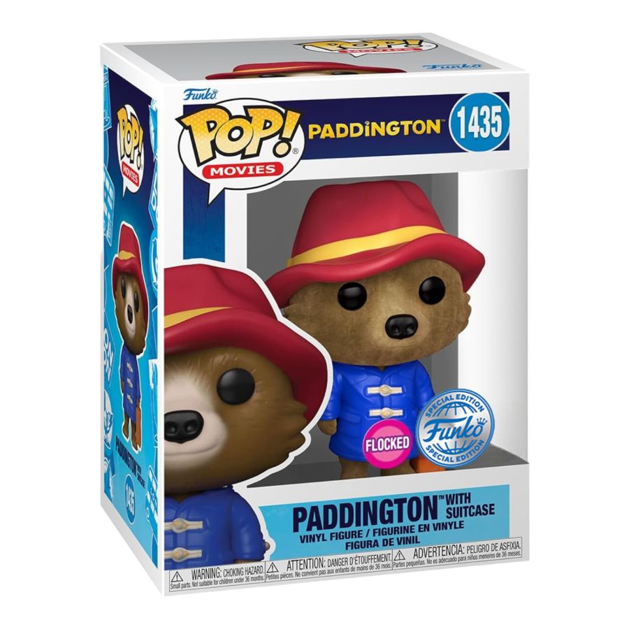 Paddington (2017) - Paddington with Case US Exclusive Flocked Pop! Vinyl