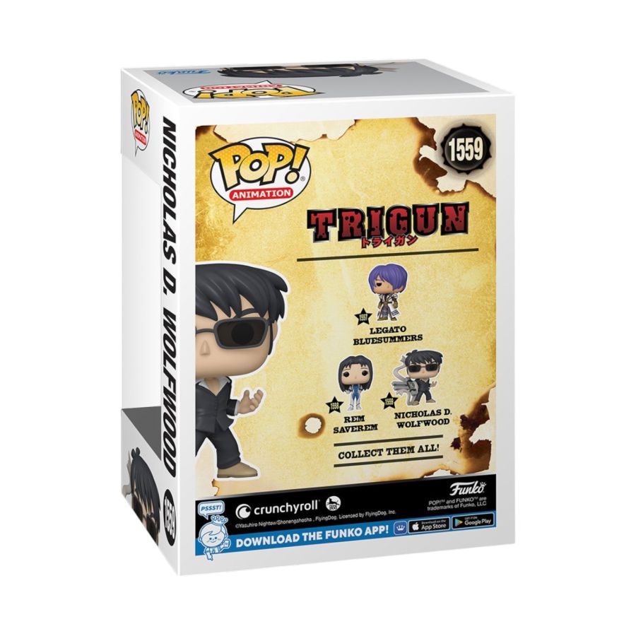 Trigun - Nicholas Wolfwood w/Punisher Pop! Vinyl