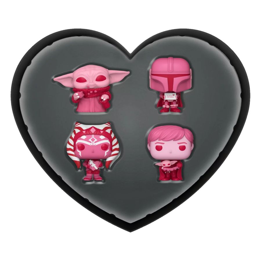 Star Wars: Valentines 2024 - Pink US Exclusive Pocket Pop! 4-Pack Heart Box