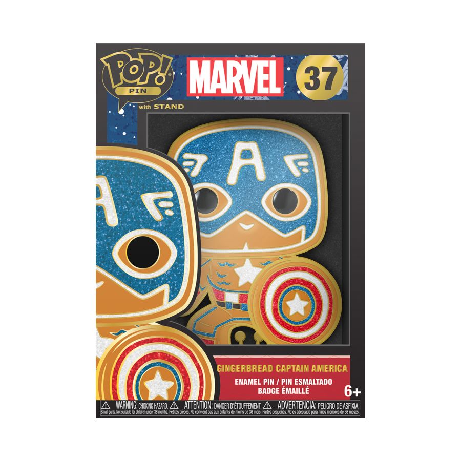 Marvel Comics - Captain America Gingerbread Enamel Pop! Pin