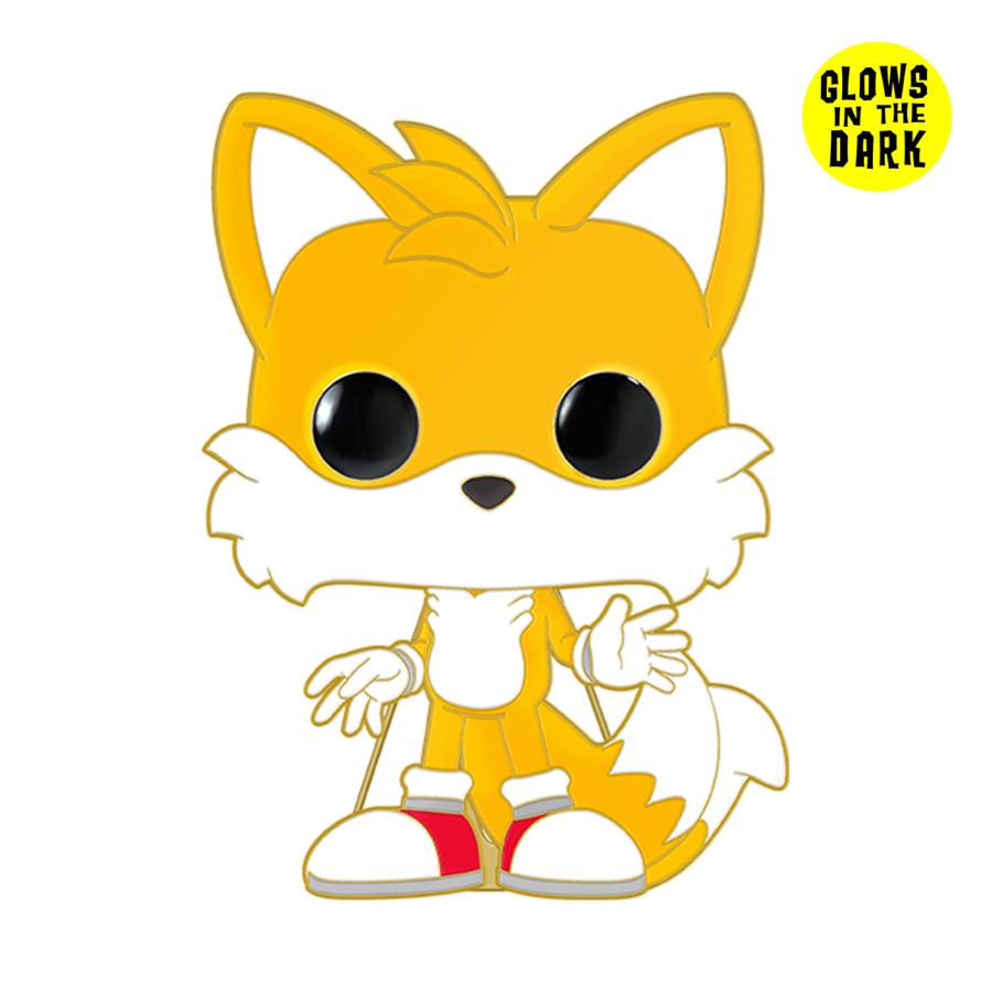 Sonic the Hedgehog - Super Tails Glow Enamel Pop! Pin