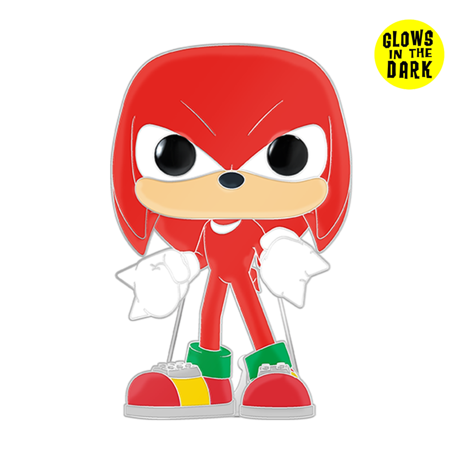 Sonic the Hedgehog - Knuckles Glow Enamel Pop! Pin