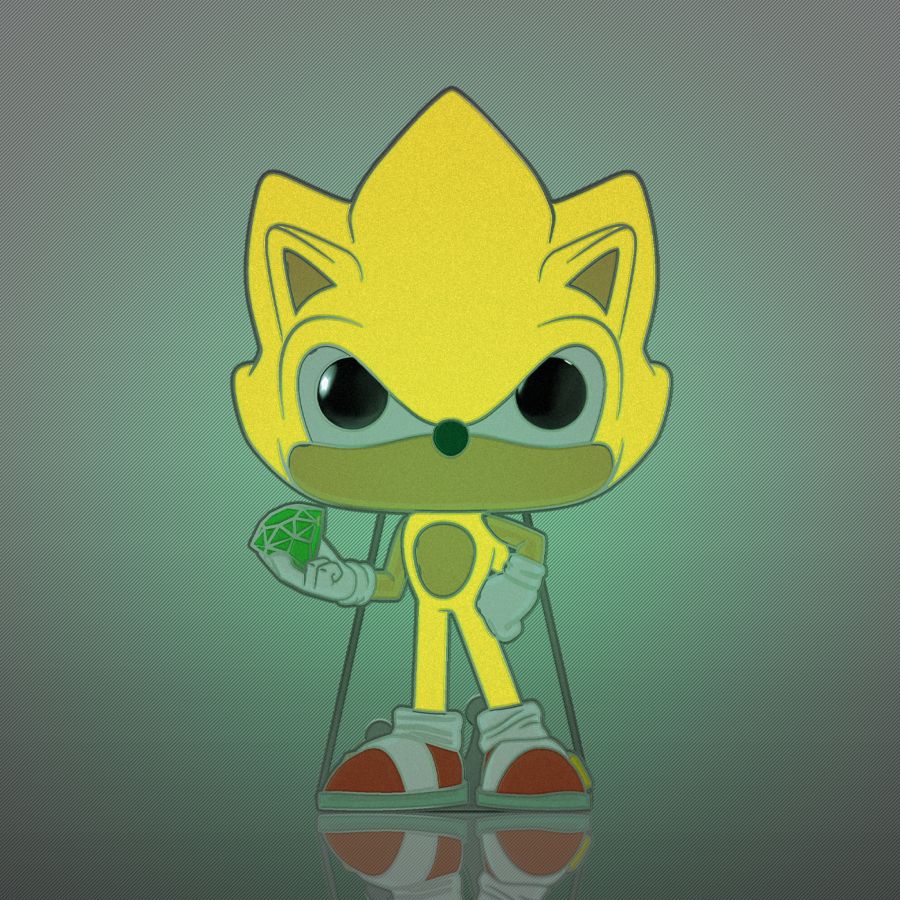 Sonic the Hedgehog - Super Sonic Glow Enamel Pop! Pin