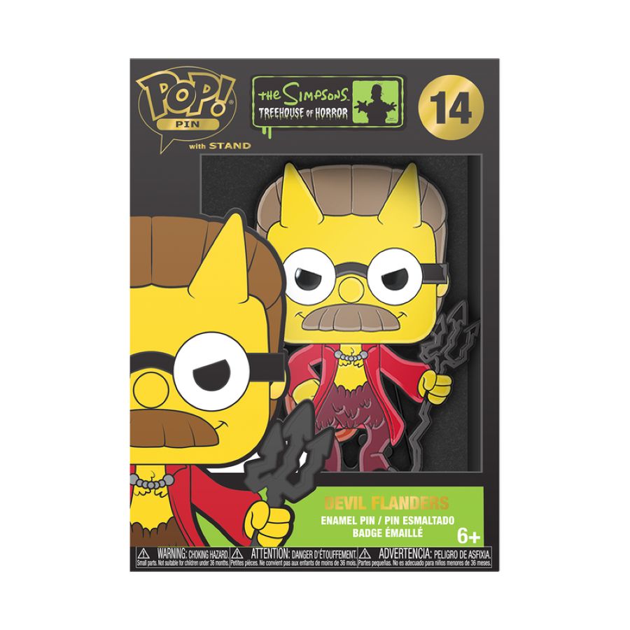 Simpsons - Devil Flanders Enamel Pop! Pin