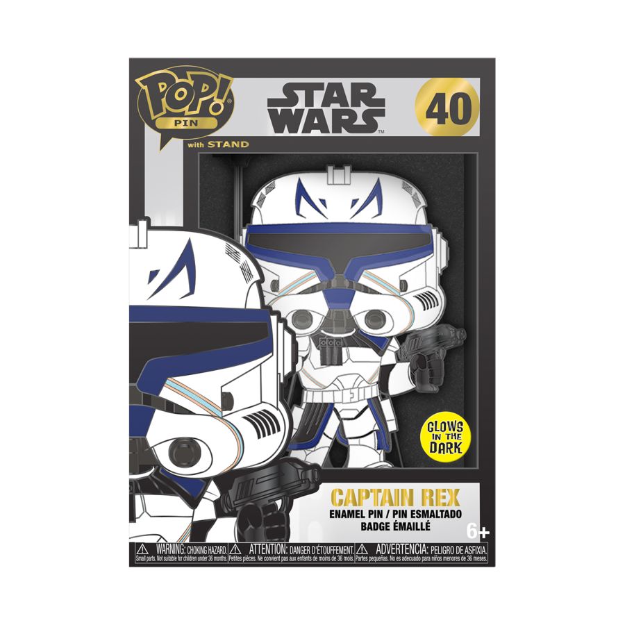 Star Wars: Clone Wars - Captain Rex 6" Pop! Pin