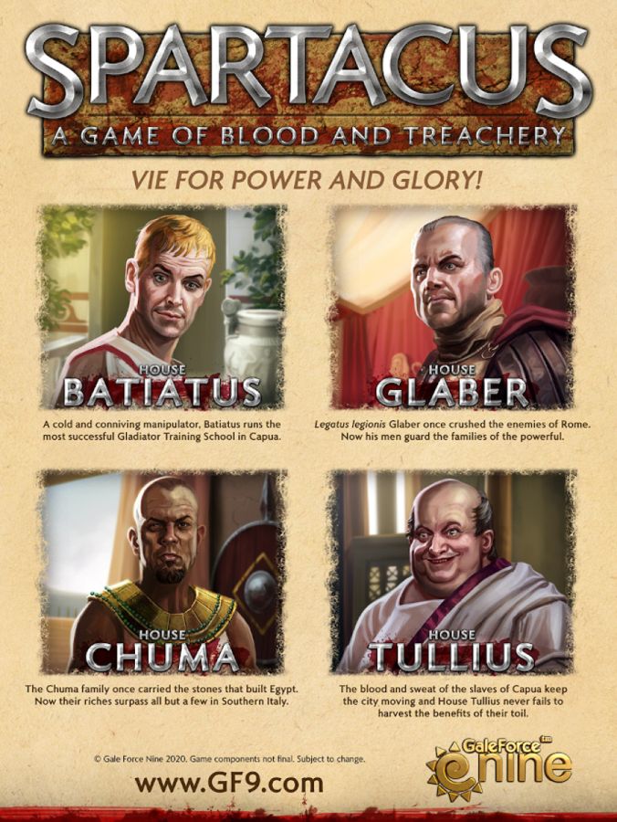 Spartacus - A Game of Blood & Treachery Board Game - Ozzie Collectables