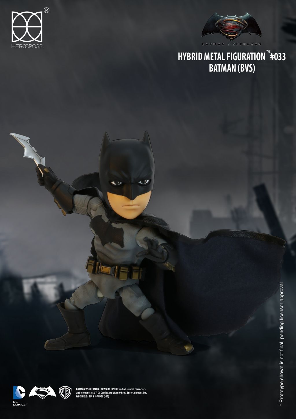 Batman v Superman: Dawn of Justice - Batman Hybrid Metal Figuration - Ozzie Collectables