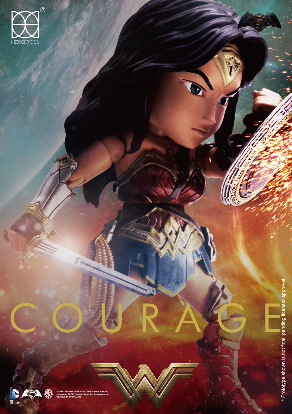 Batman v Superman: Dawn of Justice - Wonder Woman Hybrid Metal Figuration - Ozzie Collectables