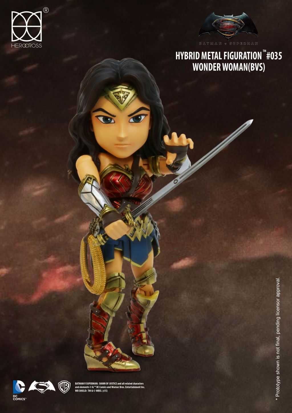 Batman v Superman: Dawn of Justice - Wonder Woman Hybrid Metal Figuration - Ozzie Collectables