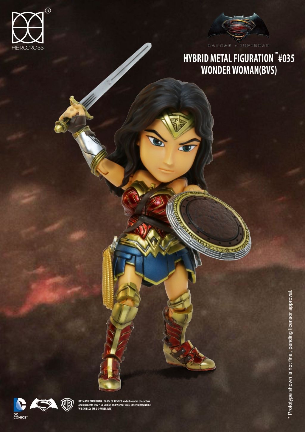 Batman v Superman: Dawn of Justice - Wonder Woman Hybrid Metal Figuration - Ozzie Collectables