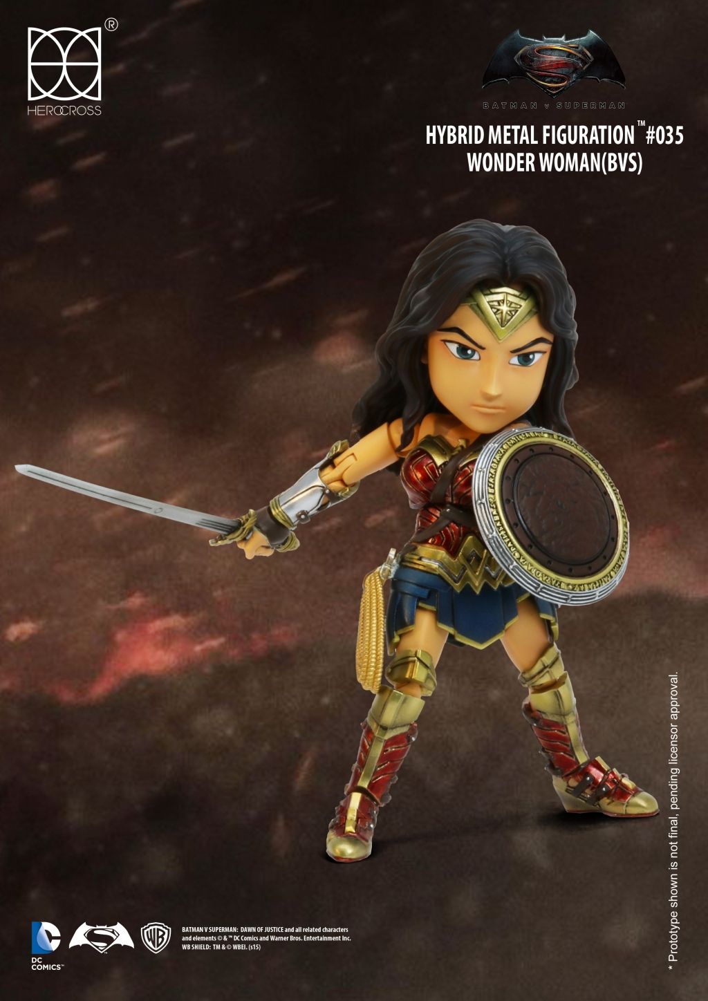 Batman v Superman: Dawn of Justice - Wonder Woman Hybrid Metal Figuration - Ozzie Collectables