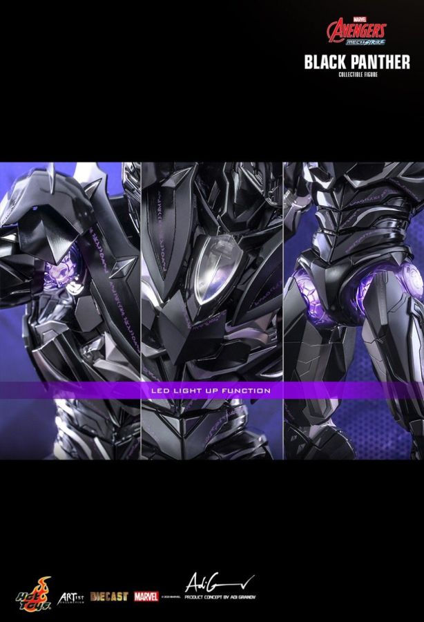 Avengers: Mech Strike - Black Panther Diecast 1:6 Scale Action Figure
