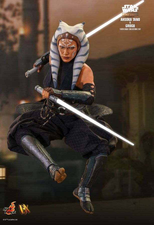 Star Wars: The Mandalorian - Ahsoka Tano and Grogu 1:6 Scale 12" Action Figure Set
