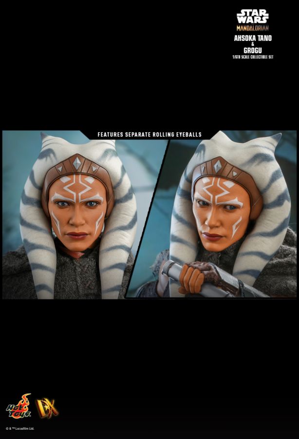 Star Wars: The Mandalorian - Ahsoka Tano and Grogu 1:6 Scale 12" Action Figure Set