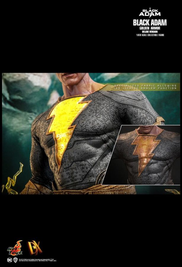 Black Adam (2022) - Black Adam Golden Armor Deluxe 1:6 Scale Action Figure