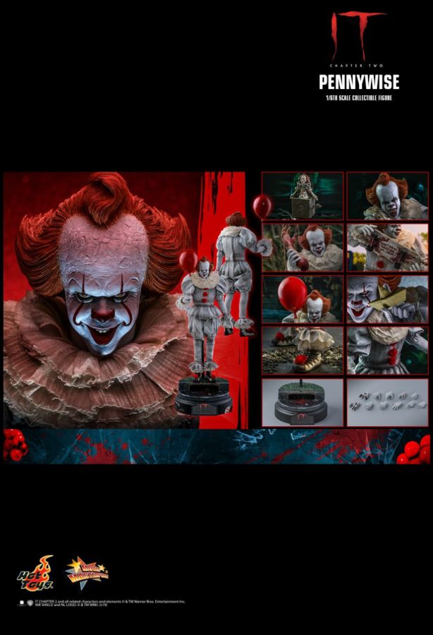 It: Chapter 2 - Pennywise with Balloon 1:6 Scale 12" Action Figure - Ozzie Collectables