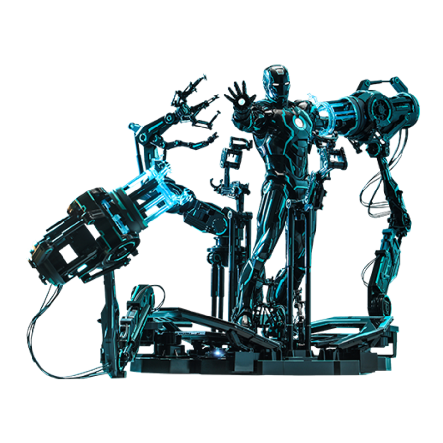 Iron Man - Neon Tech with Suit-up Gantry 1:6 Scale Figure