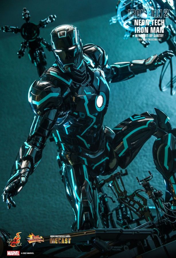Iron Man - Neon Tech with Suit-up Gantry 1:6 Scale Figure