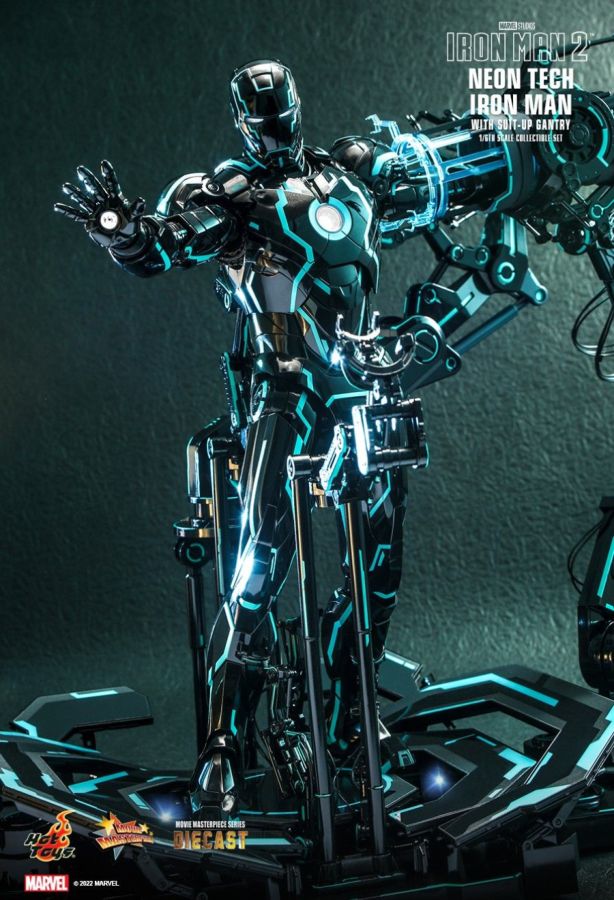 Iron Man - Neon Tech with Suit-up Gantry 1:6 Scale Figure