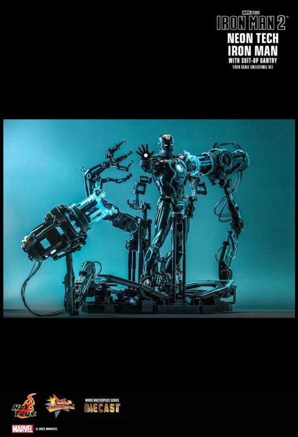 Iron Man - Neon Tech with Suit-up Gantry 1:6 Scale Figure