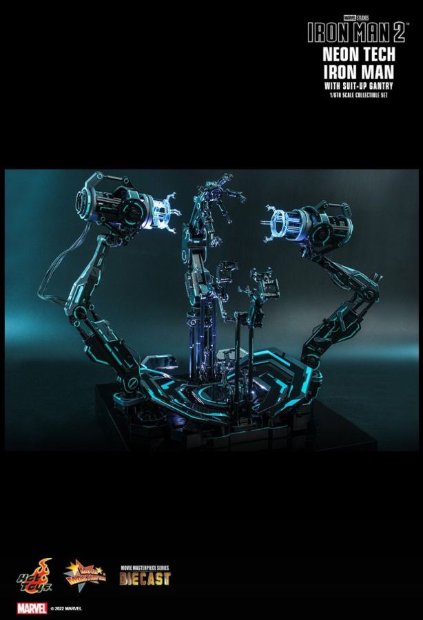 Iron Man - Neon Tech with Suit-up Gantry 1:6 Scale Figure