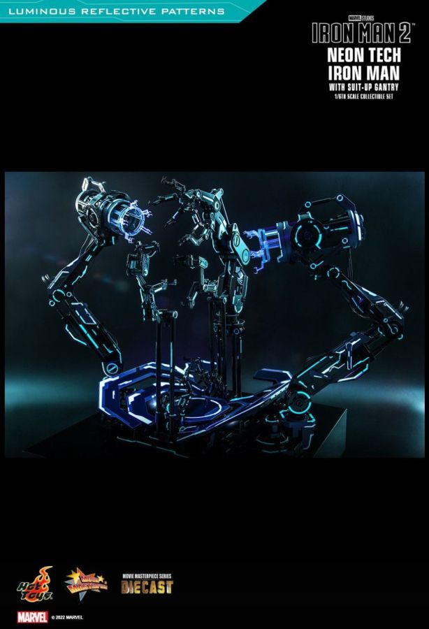 Iron Man - Neon Tech with Suit-up Gantry 1:6 Scale Figure
