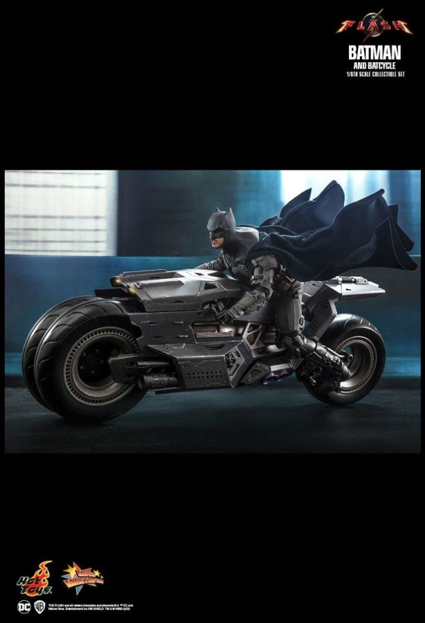 The Flash (2023) - Batman & Batcycle 1:6 Scale Collectable Action Figure Set
