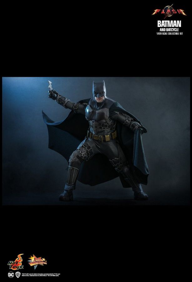 The Flash (2023) - Batman & Batcycle 1:6 Scale Collectable Action Figure Set