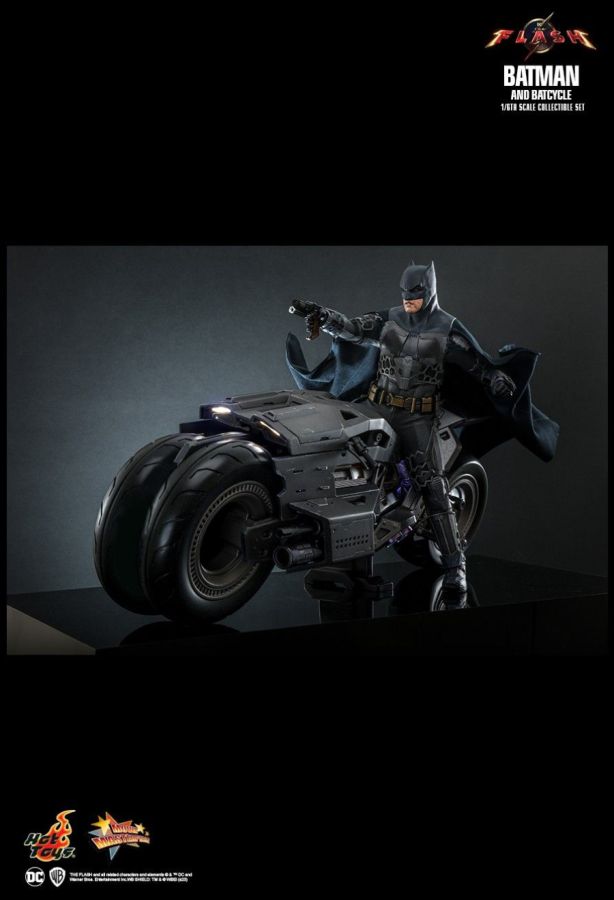 The Flash (2023) - Batman & Batcycle 1:6 Scale Collectable Action Figure Set