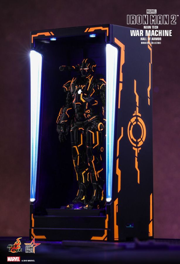 Iron Man 2 - War Machine Neon Tech Hall of Armour - Ozzie Collectables