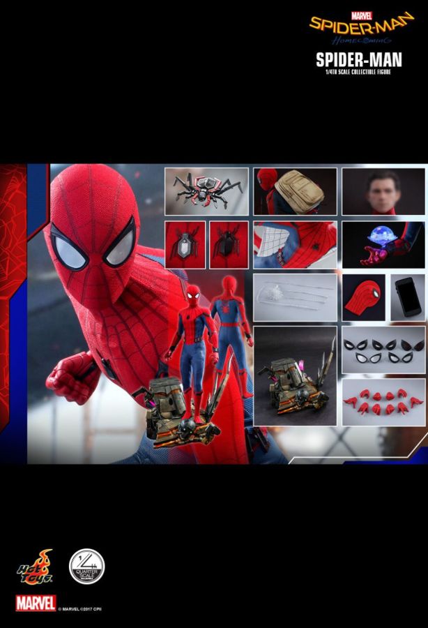 Spider-Man: Homecoming - Spider-Man 1:4 Scale Action Figure - Ozzie Collectables