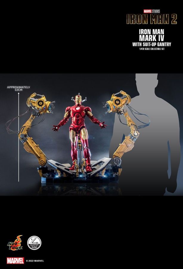 Iron Man 2 - Mark IV Deluxe with Gantry 1:4 Scale Action Figure