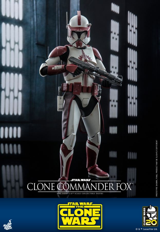Star Wars: The Clone Wars - Clone Commander Fox 1:6 Scale Hot Toy Action Figure