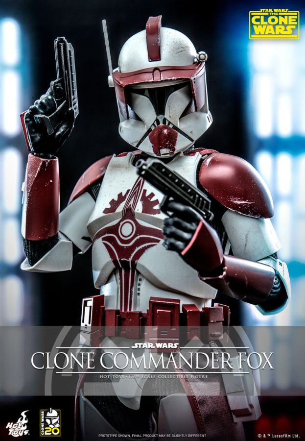 Star Wars: The Clone Wars - Clone Commander Fox 1:6 Scale Hot Toy Action Figure