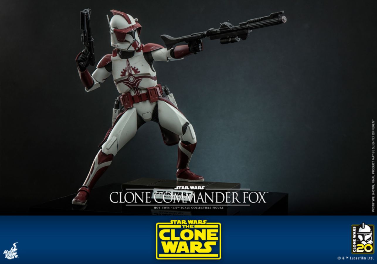 Star Wars: The Clone Wars - Clone Commander Fox 1:6 Scale Hot Toy Action Figure