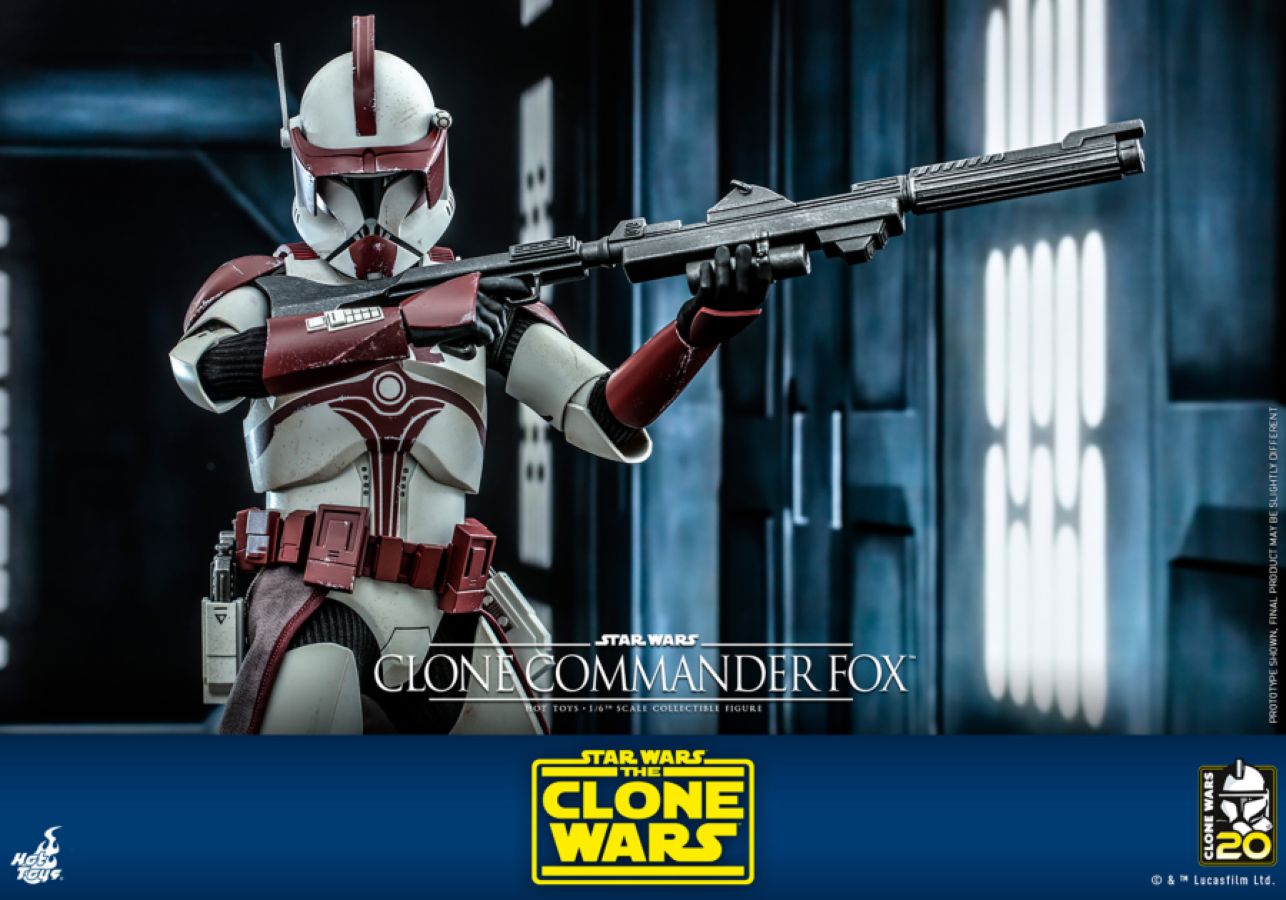 Star Wars: The Clone Wars - Clone Commander Fox 1:6 Scale Hot Toy Action Figure