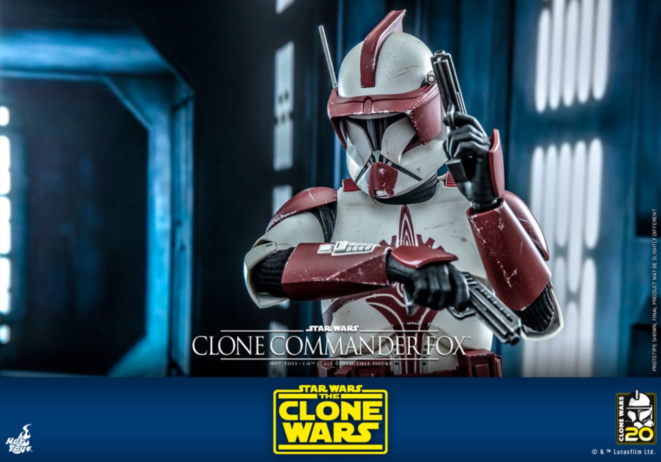 Star Wars: The Clone Wars - Clone Commander Fox 1:6 Scale Hot Toy Action Figure