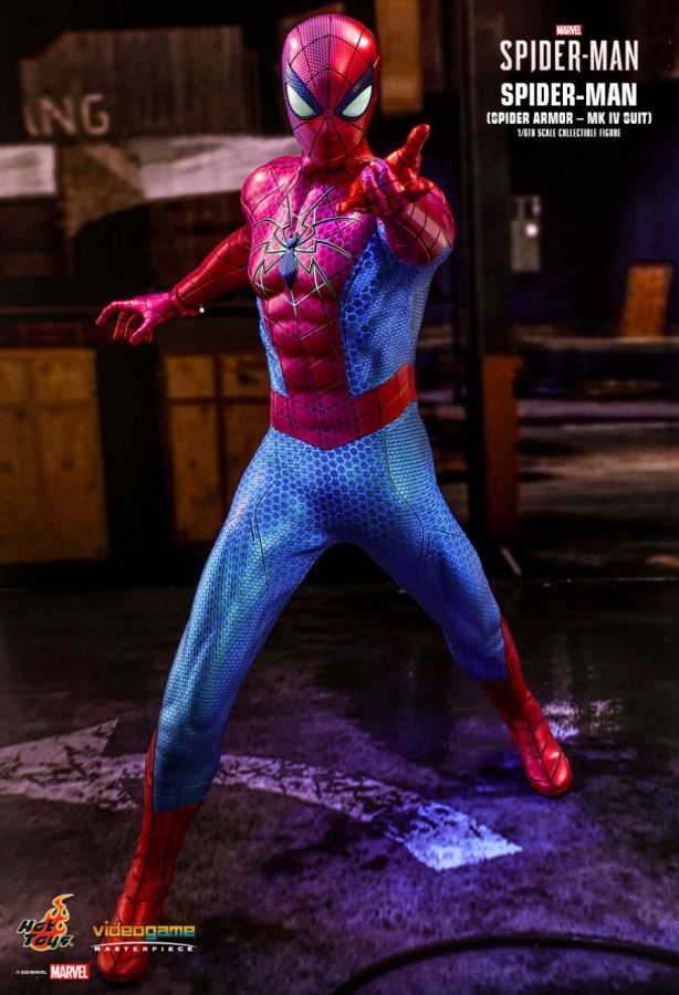 SpiderMan (Video Game 2019) - Spider Armor Mark IV 1:6 Scale 12" Action Figure - Ozzie Collectables