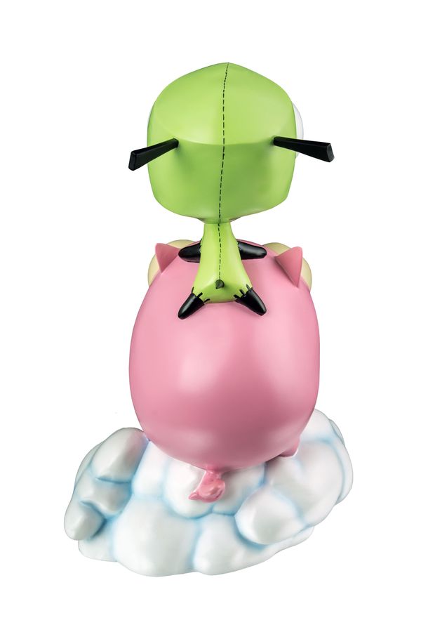 Invader Zim - GIR on Pig Statue
