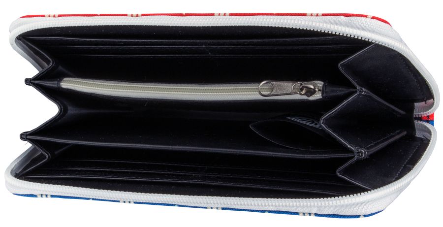 Wonder Woman Movie - Red and Blue logo Pattern Clutch Purse - Ozzie Collectables