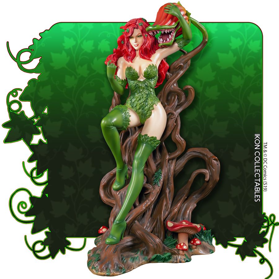 Batman - Poison Ivy on Vine Throne with Killer Flower Statue (with 1-of-1 Chance) - Ozzie Collectables