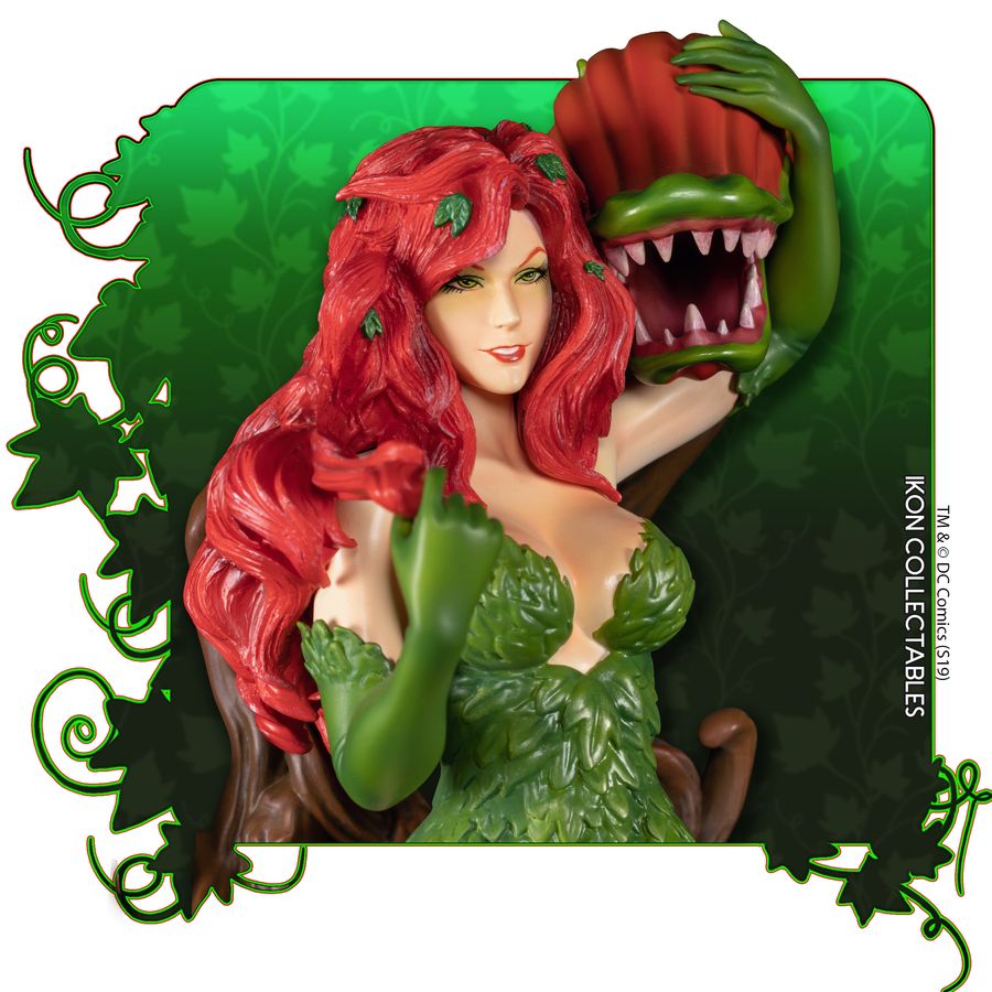 Batman - Poison Ivy on Vine Throne with Killer Flower Statue (with 1-of-1 Chance) - Ozzie Collectables