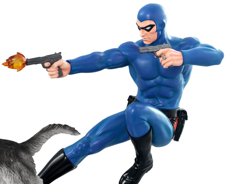 The Phantom - Phantom and Devil Blue Suit Statue - Ozzie Collectables