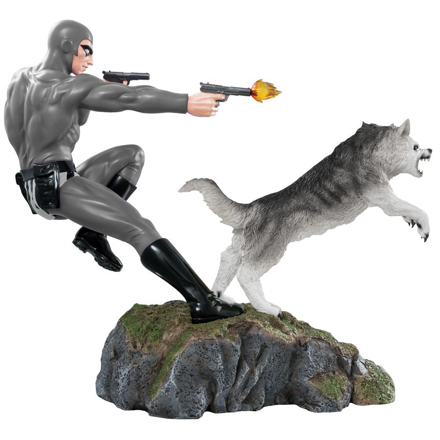 The Phantom - Phantom and Devil Grey Suit Statue - Ozzie Collectables