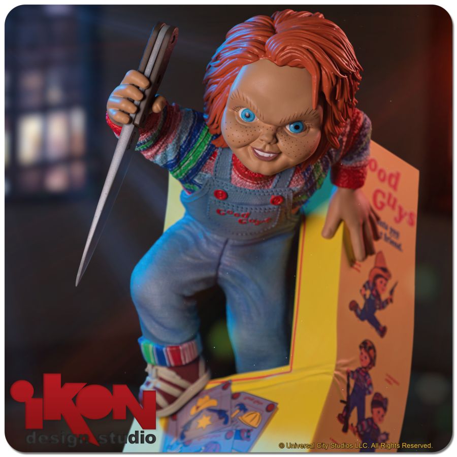 Child's Play - Chucky Breaking Free From Box PVC Statue