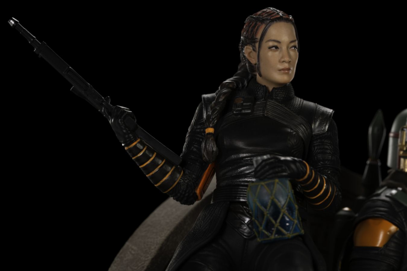Star Wars: The Mandalorian - Boba Fett & Fennec Shand on Throne Deluxe 1:10 Scale Statue